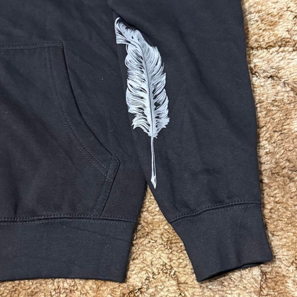 Beautiful Disaster Full Zip Up Hoodie Black Medium - Picture 4 of 8